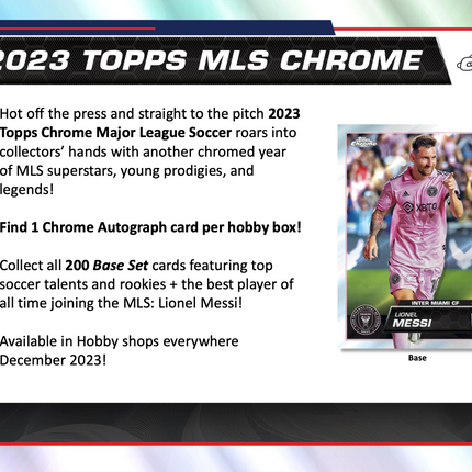 2023 Topps MLS Chrome Soccer Hobby Box