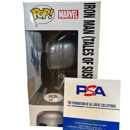 Funko Pop! Iron Man #238 Signed by Stan Lee (Exclusive Marvel Collector Corps) PSA Authentic