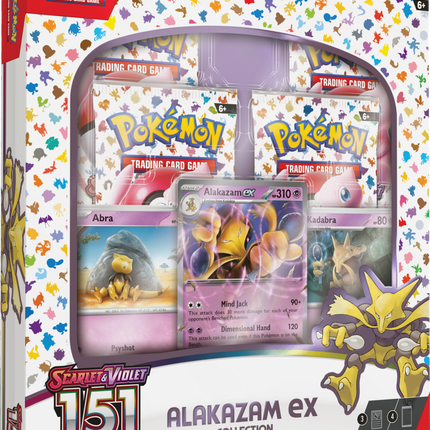 Pokémon Scarlet and Violet 151 Alakazam Ex Collection Box