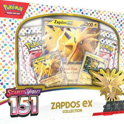 Pokémon Scarlet and Violet 151 Zapdos Ex Collection Box