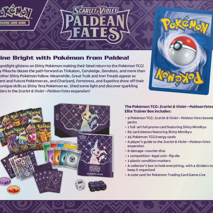 Pokémon Scarlet & Violet Paldean Fates Elite Trainer Box