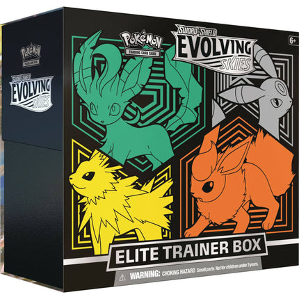 Pokémon Sword & Shield Evolving Skies Elite Trainer Box - Sylveon, Vaporeon, Glaceon, and Espeon