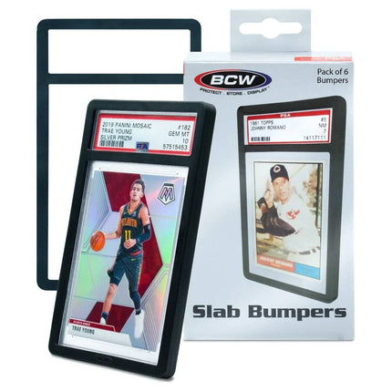 BCW Slab Bumpers - 6 Pack - PSA Card - Black
