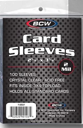 BCW Standard Penny Card Sleeves 100 Pcs