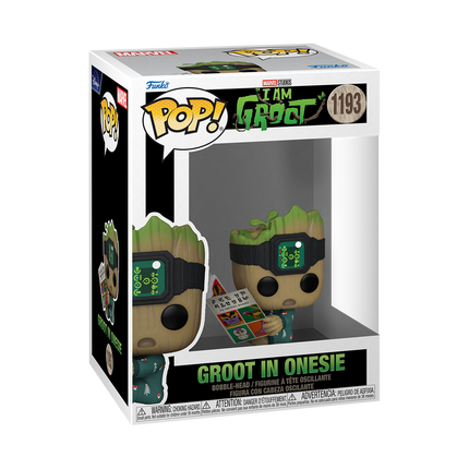 Funko Pop! I Am Groot - Groot in Onesie with Book Bobblehead 1193
