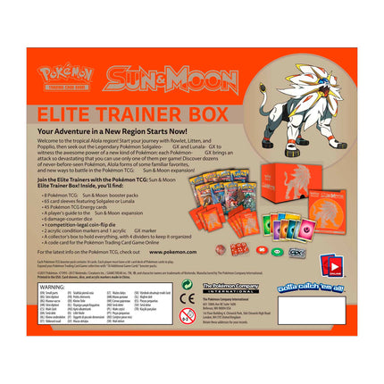 Pokémon Sun & Moon Elite Trainer Box - Solgaleo