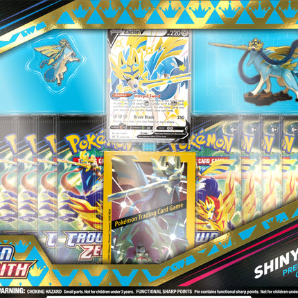 Pokémon Crown Zenith Premium Figure Collection - Shiny Zacian / Shiny Zamazenta