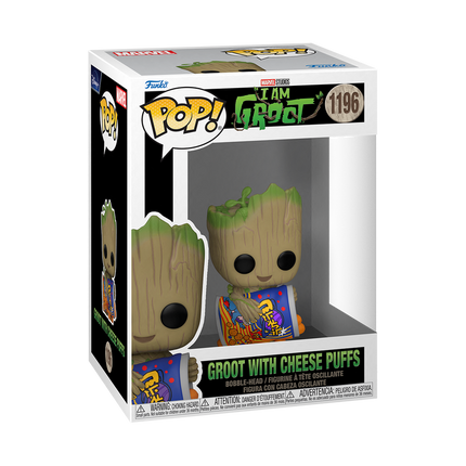Funko Pop! I Am Groot - Groot with Cheese Puffs Bobblehead 1196