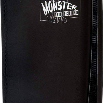 4 Pocket Monster Portfolio Black with White Pages