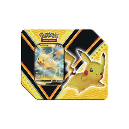 Pokémon V Powers Tin - Eternatus V, Pikachu V, or Eevee V